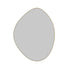 Miel Pebble Shape Satin Brass Wall Mirror