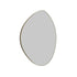 Miel Pebble Shape Satin Brass Wall Mirror