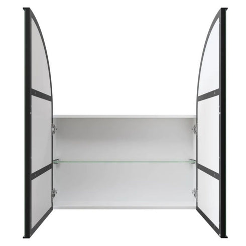 Amaris Black Arch Mirror Cabinet