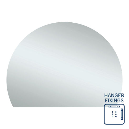 Hamilton D-shaped Bathroom Wall Mirror