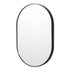 Bjorn Black Oval Wall Mirror
