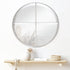 Angelina Matt White Round Mirror