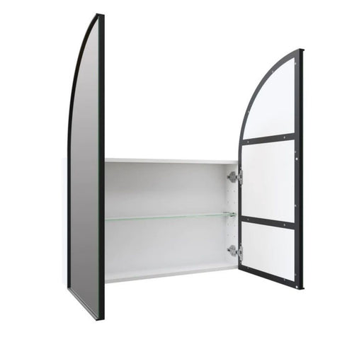 Amaris Black Arch Mirror Cabinet