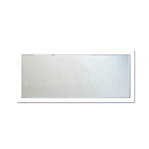 Moda Wood Frame Contemporary Italian Mirror - White