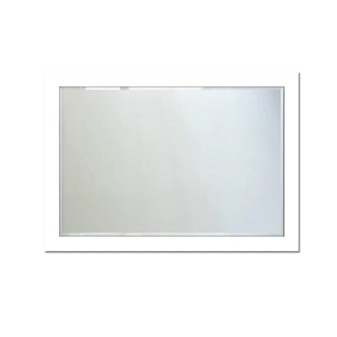 Moda Wood Frame Contemporary Italian Mirror - White