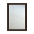 Moda Wood Frame Italian Mirror- Chocolate