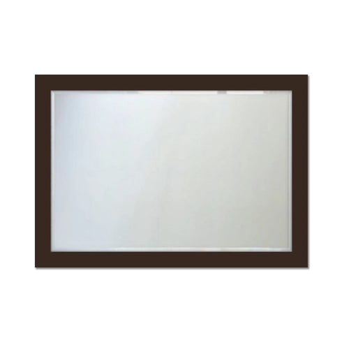 Moda Wood Frame Italian Mirror- Chocolate
