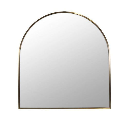 Apsel Arch Brushed Brass Wall Mirror