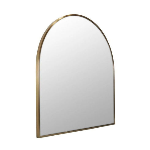 Apsel Arch Brushed Brass Wall Mirror