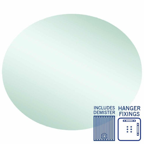 Cody Polished Oval Bathroom Mirror