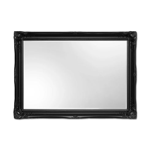 Serena Black Ornate Wall Mirror