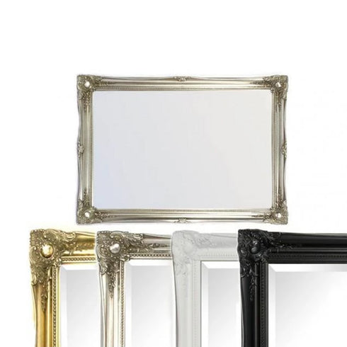 Serena Black Ornate Wall Mirror