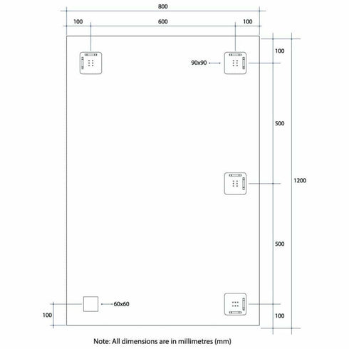 Montana Rectangle Bevel Edge Bathroom Wall Mirror