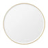 Lolita Brass Round Wall Mirror