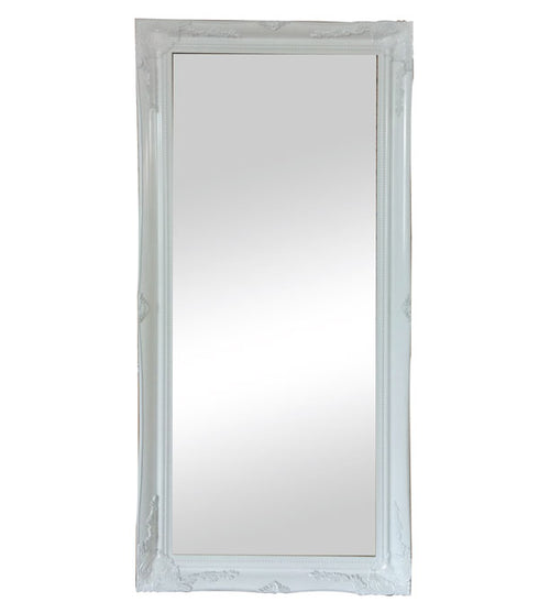 Felicity Ornate White Gloss Wall Mirror