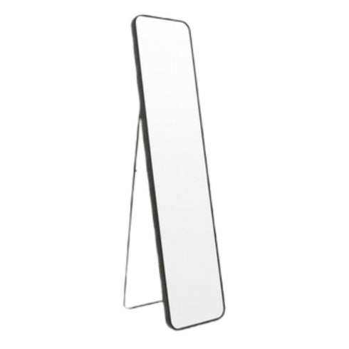Simplicity Curve Black Standing Mirror