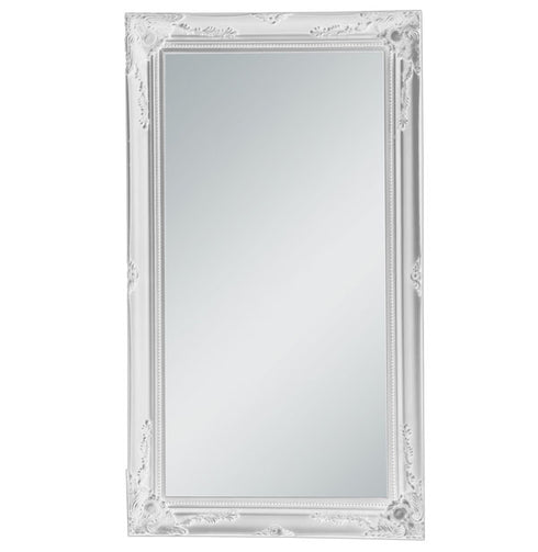Felicity Ornate Brushed White Wall Mirror