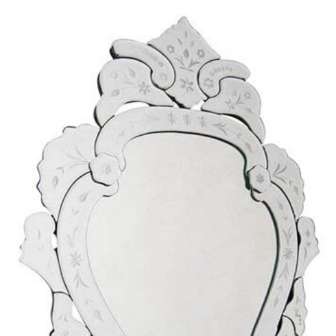 Venetian Frameless Scroll Wall Mirror