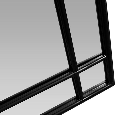 Maxwell Arched Black Wall Mirror