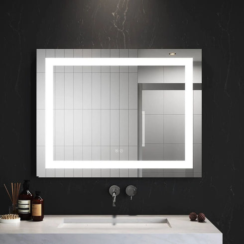Adric Bluetooth Anti-fog LED Bathroom Wall Mirror