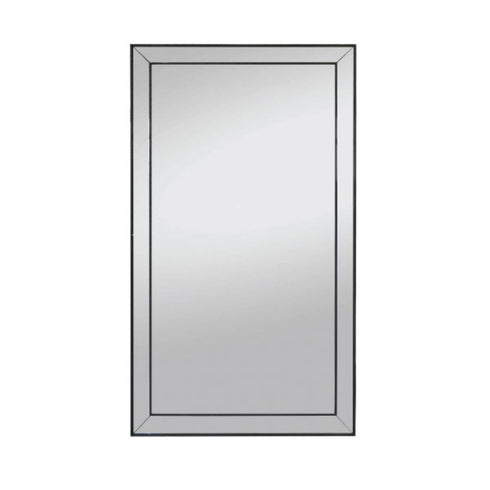Melania Black Mirrored Frame Wall Mirror