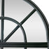Dove Arched Antique Black Wall Mirror
