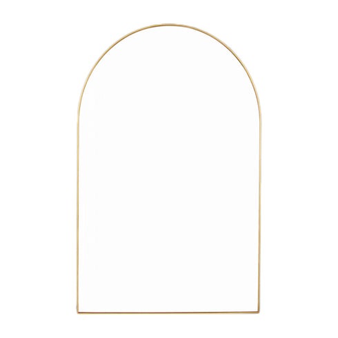 Bjorn Arch Brass Wall Mirror