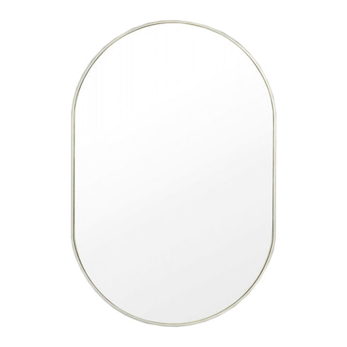 Bjorn Silver Oval Wall Mirror