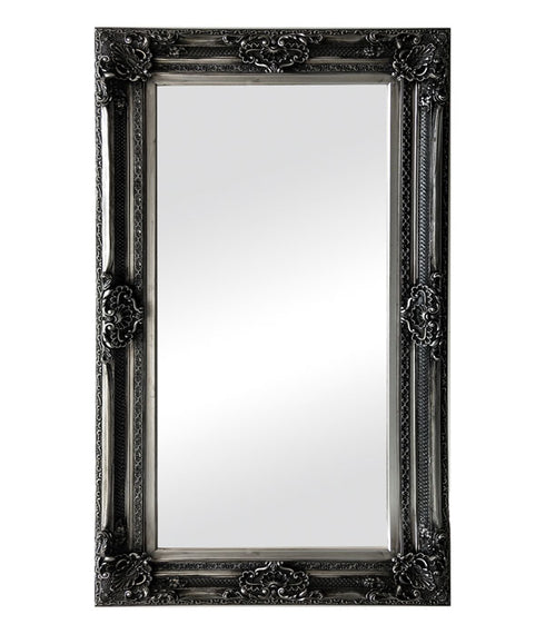 Gabriel Ornate Antique Silver Wall Mirror