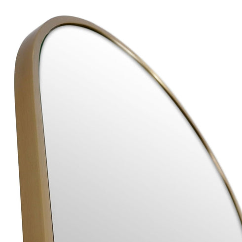 Aaden Pill Satin Brass Wall Mirror