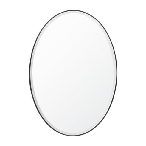 Lolita Oval Black Wall Mirror