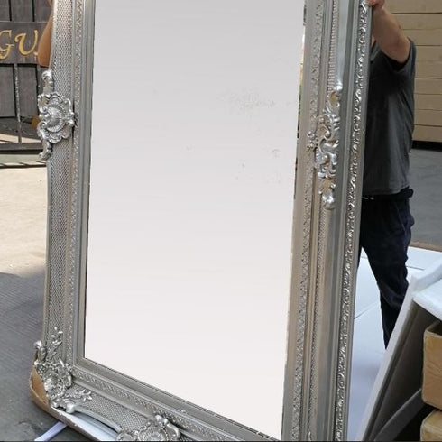 Cordia Silver Large Leaner Mirror