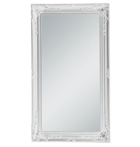 Felicity Ornate Brushed White Wall Mirror
