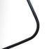 Albin Radius Rectangle Black Wall Mirror