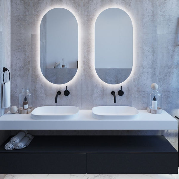 Ablaze Premium SO Range Back-Lit Oval LED Bathroom Mirror