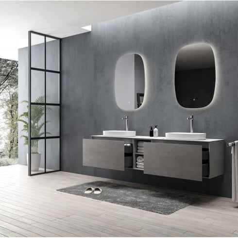 Sela Q-lined Backlit Bathroom Mirror