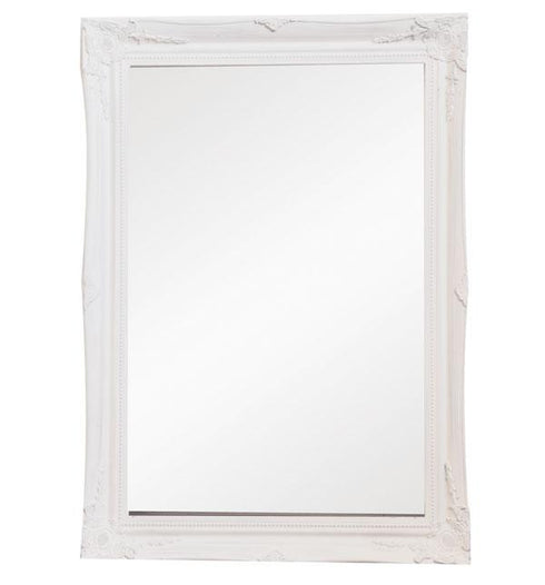 Felicity Ornate White Gloss Wall Mirror