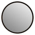 Tisha Black Solid Wood Round Mirror