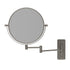 Ablaze Double Sided 1x & 5x Magnification Brushed Nickel Round Shaving Mirror