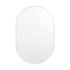 Bjorn Bright White Oval Wall Mirror
