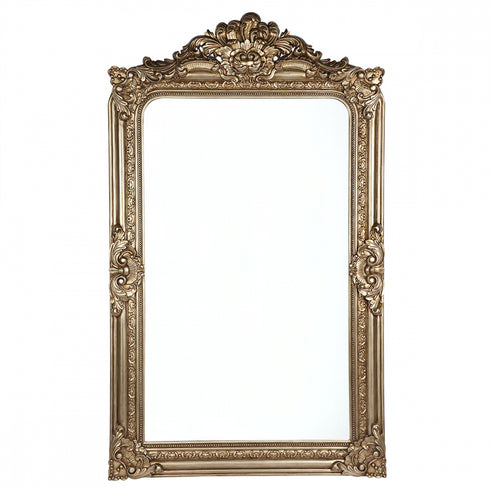 Brielle Ornate Gold Floor Mirror