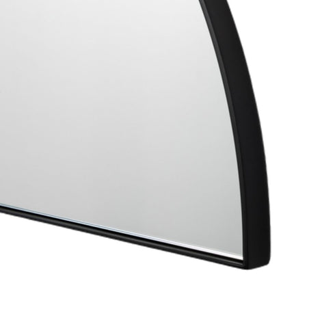 Bjorn Arch Low Black Wall Mirror