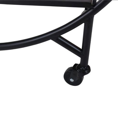 Calder Black Mirrored Bar Trolley