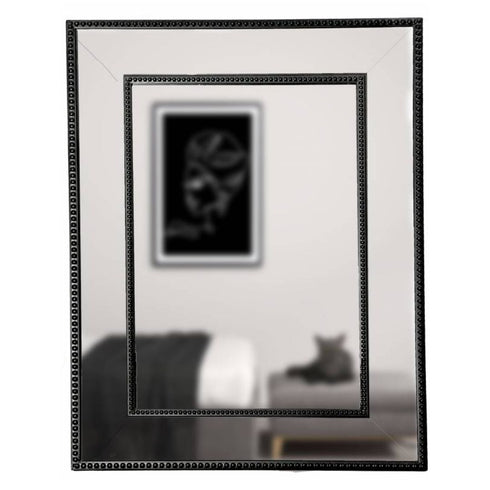 Luke Traditional Black Wall Mirror