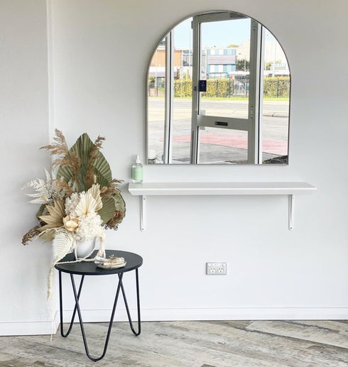 Bjorn Arch Silver Wall Mirror