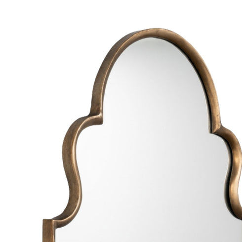 Melba Overmantle Brass Wall Mirror