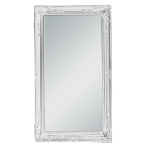 Felicity Ornate Matt White Wall Mirror