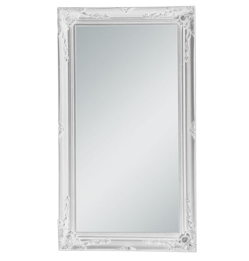 Felicity Ornate White Gloss Wall Mirror
