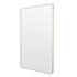 Flynn Brass Curve Rectangular Mirror
