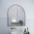 Amaris Satin Brass Arch Mirrored Cabinet